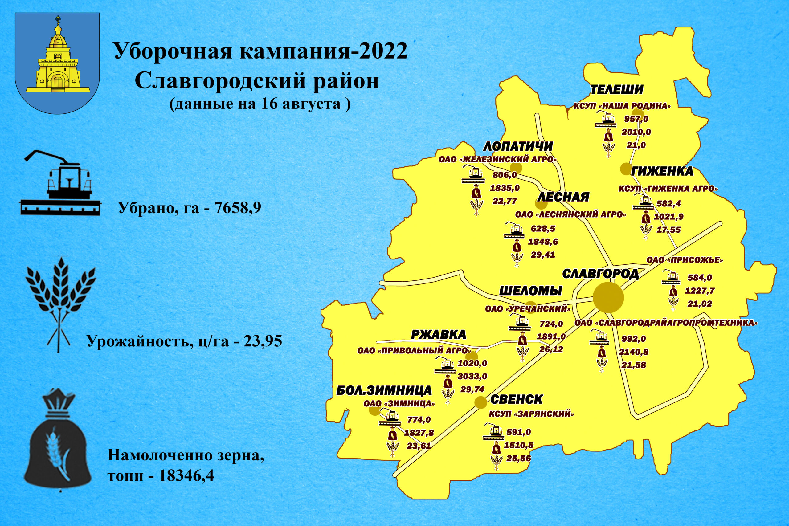 Карта славгородский район