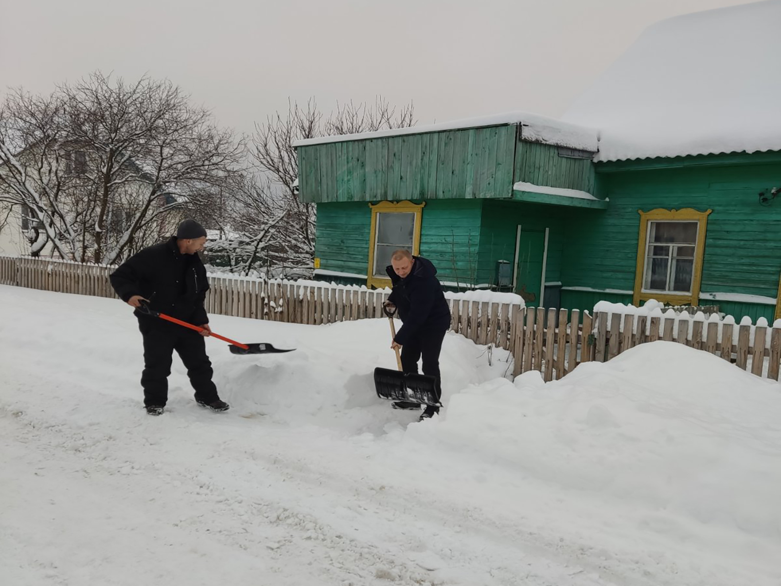 Вместе снег